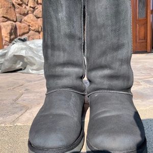 Tall Black Sherpa Uggs